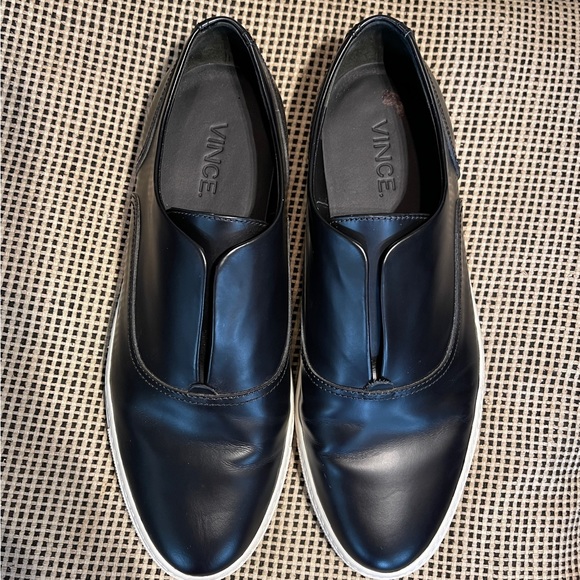 Vince Nelson Leather Slip-On Black Sneakers Women’s Size 9.5 Excellent Condition - Picture 12 of 13